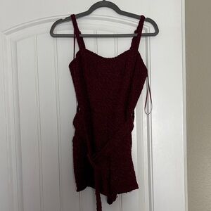 Elegant Burgundy Jumpsuit